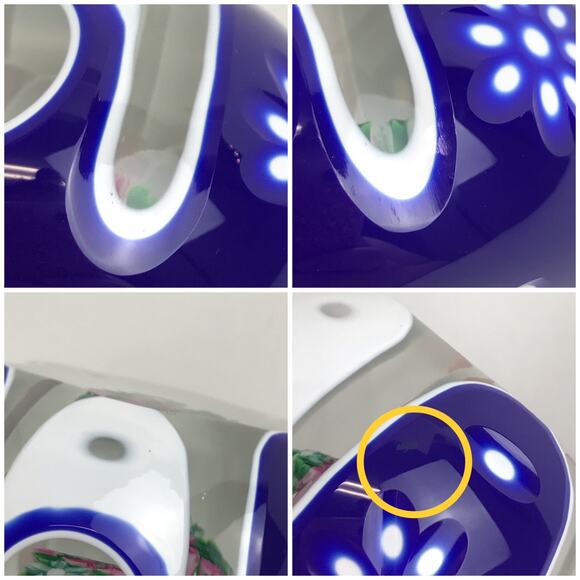 Perthshire 1982H Double Overlay Lampwork Floral Bouquet Facet Flower Paperweight - Picture 10 of 13